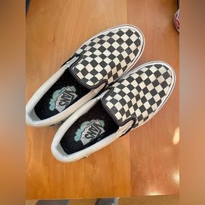 Vans Comfycush checkered slip on